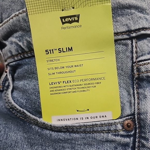 Levis 511 Slim Stretch Blue Jeans Men's Size 31x32 NWT MSRP $69.50 - Picture 4 of 4